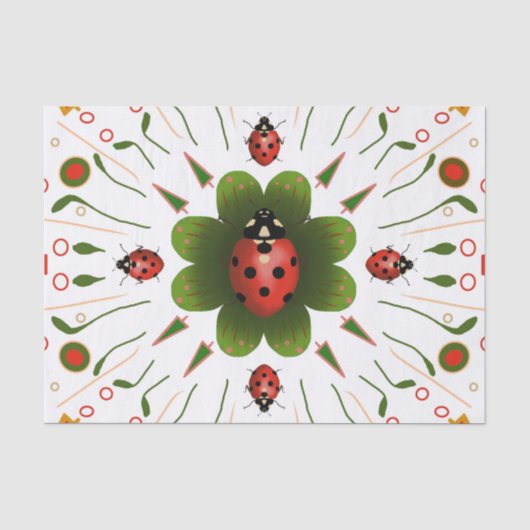 Papier Mousseline Ladybug (Recto)