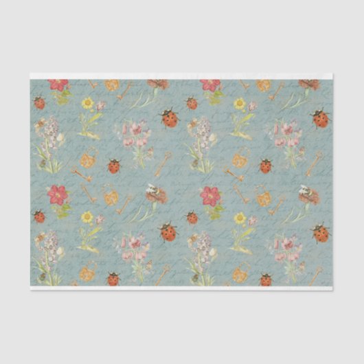 Papier Mousseline Ladybug Meadows (Recto)