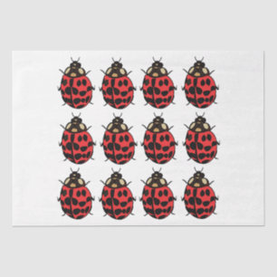 Papier Mousseline Ladybug Red Black Insect Ladybug