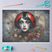 Papier Mousseline Ladybug Steampunk Gothique Victorian Decoupage (Artisanat)