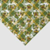 Papier Mousseline Ladybug-Tournesols-Plaid (Détail)