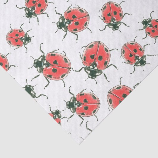 Papier Mousseline Ladybugs (Détail)