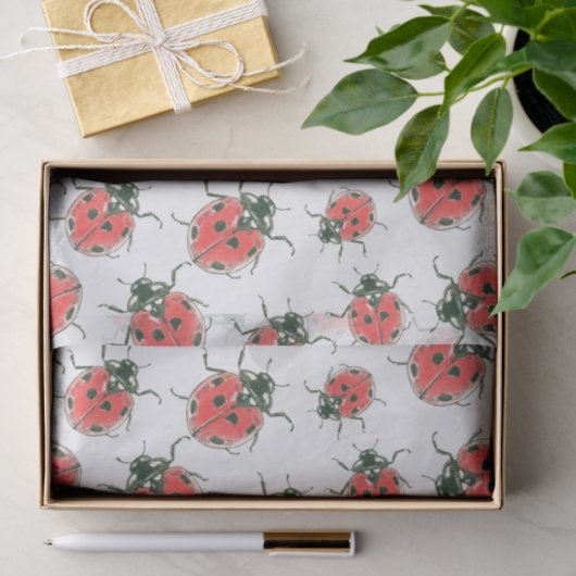Papier Mousseline Ladybugs (Cadeau)