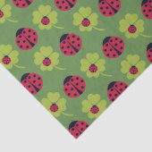 Papier Mousseline Ladybugs and Lucky Clover (Détail)