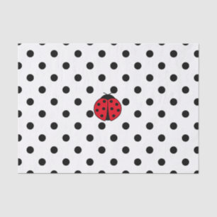 Papier Mousseline Ladybugs et pois