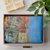 Papier Mousseline Lagon vénitien - MURANO - panorama (Cadeau)