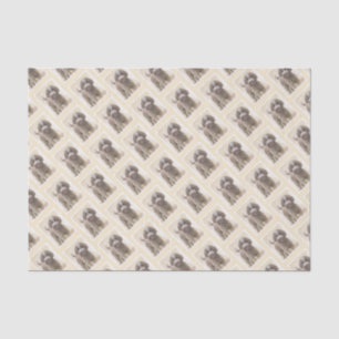 Papier Mousseline Lagotto Romagnolo Peinture - Cute Original Chien A