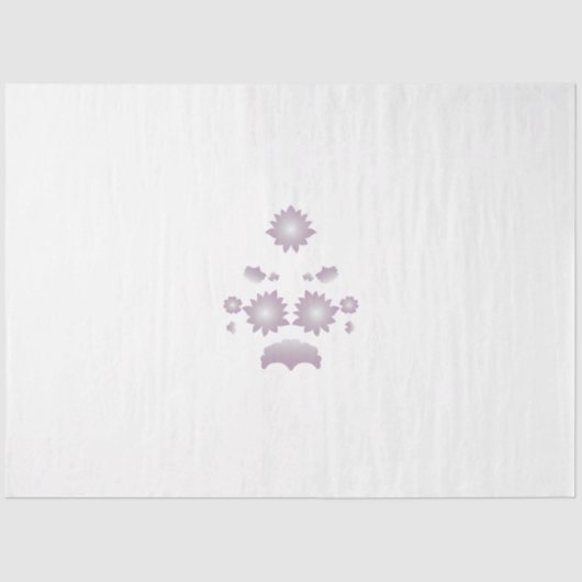 Papier Mousseline Lait blanc classique Rose décoratif (Recto)