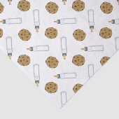 Papier Mousseline Lait et biscuits Bouteilles (Détail)