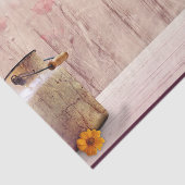 Papier Mousseline Lait rustique peut style rustique sur bois (Détail)