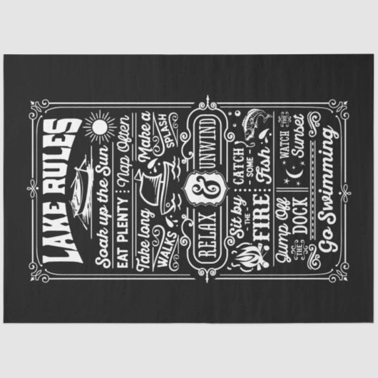 Papier Mousseline Lake Rules (Recto)