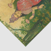 Papier Mousseline Lakshmi par Raja Ravi Varma (Détail)