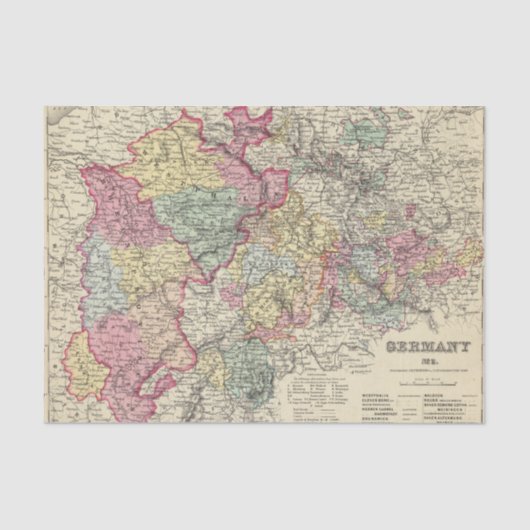 Papier Mousseline L'Allemagne de l'Ouest 2 (Recto)