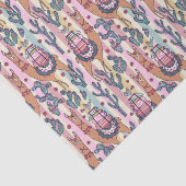 Papier Mousseline Lamas sur le motif de rayures (Détail)