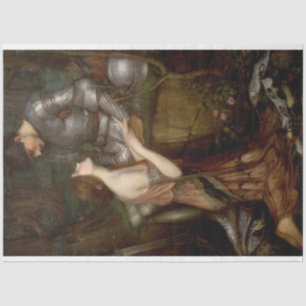 Papier Mousseline Lamia and the Soldier (par John William Waterhouse