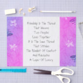 Papier Mousseline L'Amitié Est Le Fil (Artisanat)