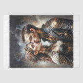 Papier Mousseline L'amour dans le brouillard du temps Découpage (Recto)