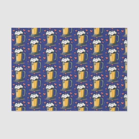 Papier Mousseline L'amour de la bière (Recto)