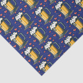 Papier Mousseline L'amour de la bière (Détail)