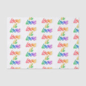 Papier Mousseline L'amour est l'amour LGBT (Recto)