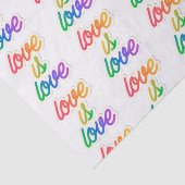 Papier Mousseline L'amour est l'amour LGBT (Détail)