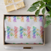 Papier Mousseline L'amour est l'amour LGBT (Cadeau)