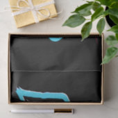 Papier Mousseline L'amour est une trace de coeurs (Cadeau)