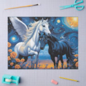Papier Mousseline l'amour interdit pegasus et cheval (Artisanat)
