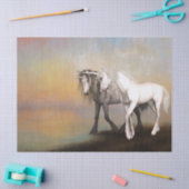 Papier Mousseline L'amour Unicorne dans le monde arc-en-ciel (Artisanat)