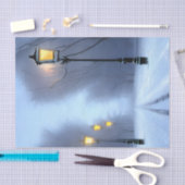 Papier Mousseline Lampes De Rue Fluant En Hiver Pays Des Merveilles (Artisanat)