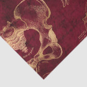 Papier Mousseline L'anatomie rouge et l'or sur la page de découpage  (Détail)