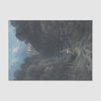 Papier Mousseline Lancelot approchant le château d'Astolat