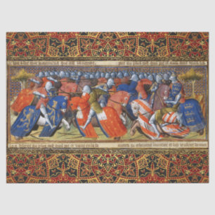 Papier Mousseline Lancelot du lac dans le tournoi de Camelot