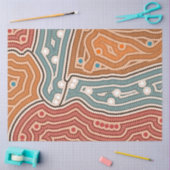 Papier Mousseline Landschaft vor der Besiedelung (Artisanat)