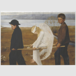 Papier Mousseline L'ange blessé (par Hugo Simberg)