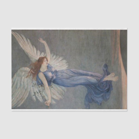 Papier Mousseline L'ange de la paix (par Walter Crane) (Recto)