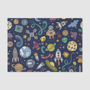 Papier Mousseline L'anniversaire d'explorateur d'espace de bande