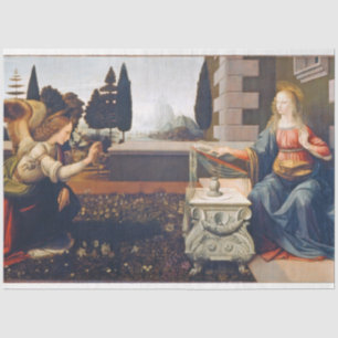 Papier Mousseline L'Annonciation, Léonard de Vinci, 1472-1473