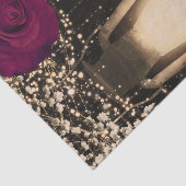 Papier Mousseline Lanterne de lueur rustique Magenta Berry Rose Mari (Détail)