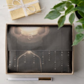 Papier Mousseline Lanterne Rustique & Bois de Grange Marron Mariage (Cadeau)