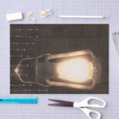 Papier Mousseline Lanterne Rustique & Bois de Grange Marron Mariage (Artisanat)