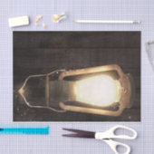 Papier Mousseline Lanterne Rustique Marron Bois de Grange Mariage (Artisanat)