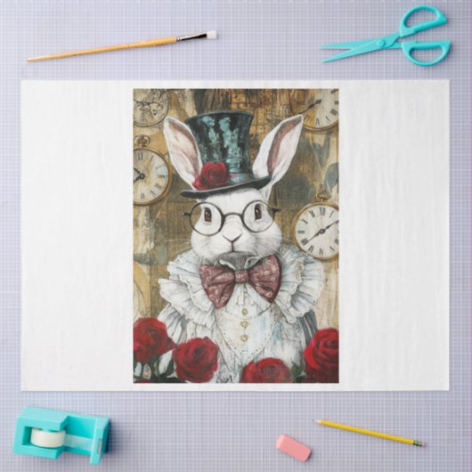 Papier Mousseline Lapin (Artisanat)