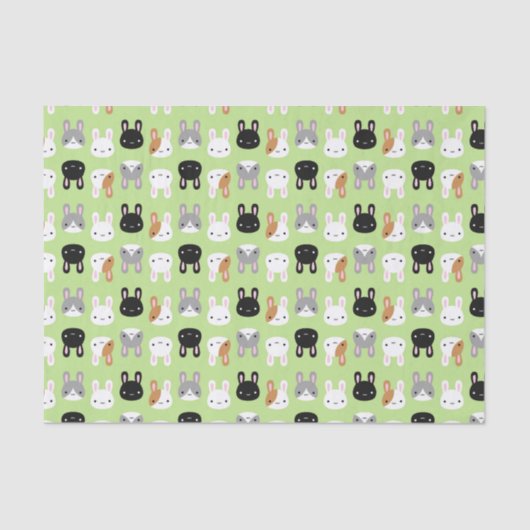 Papier Mousseline Lapin Bunny (Recto)