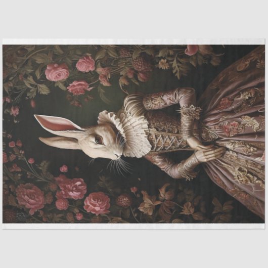 Papier Mousseline Lapin creux (Recto)