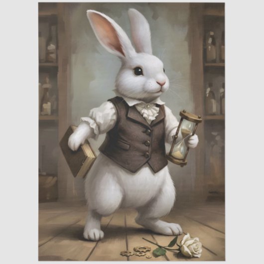 Papier Mousseline Lapin de conte de fées (Recto)