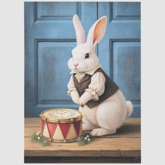Papier Mousseline Lapin de conte de fées (Recto)