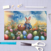 Papier Mousseline Lapin de Pâques (Artisanat)