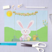 Papier Mousseline Lapin de Pâques (Artisanat)