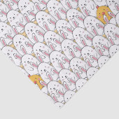 Papier Mousseline Lapin de Pâques et poupées (Détail)